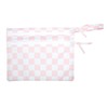 BapronBaby Pink Checkerboard Wet Dry Bag - Waterproof Two Zipper