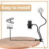 Retoo LED Ringlicht mit Stativ Selfie-Licht, Selfie Lampe Schwanenhals Klemmlampe