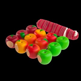 PoppyBabyCo Educational Apples Counting set (Set of 12 - 4 different color)