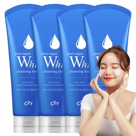 C2Y Cumulative sales of 5 million C2Y Large Capacity Aqua Whip Cleansing Foam 225ml x 4 Bottles Mildly Alkaline Deep Cleansing / 누적판매 500만  시투와이 대용량 아쿠아 휩 클렌징 폼 225ml X 4개 약알칼리 딥클렌징