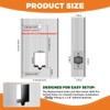 Steel Gate Lock Box,Untreated with Rust Preventive Oil,Iron Case for