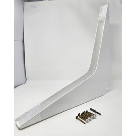 One Pair BuiltTough 1,450 LB. Weight Capacity Universal Reversible Premium Super-Duty Commercial Workstation Wall Brackets with Installation Screws and Bit, Made in USA (18" X 18")