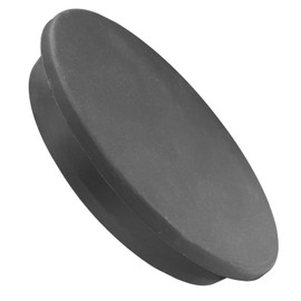 BOPOREAE 126.5 mm Silicone Rubber Plug for 125-126.5 mm/4-15/16-5 in Large Round Holes, Waterproof T Type Rubber Stoppers, Soft Flexible Hole Seal Plugs Tube Pipe End Cap Covers, Black