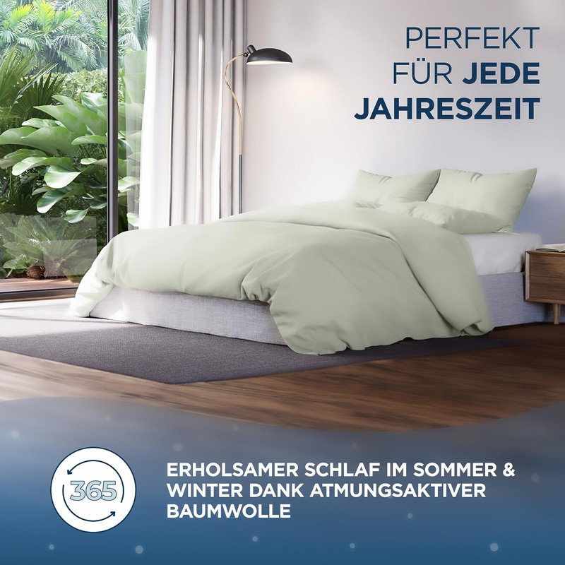 Samthus Pillowcase (80 x 80 cm), Cotton, Satin, Oeko-Tex Made