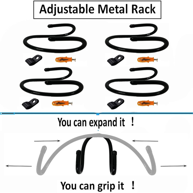 AUXPhome Pack of 4 – Rolling Pin Holder Display Rack
