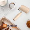 KADAX Cylindrical Rolling Pin with Handle, Pizza Roller, Corner Roller,