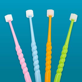 Oralieve 360⁰ Small Manual Tooth and Mouth Brush, Soft Bristles, Great for Sensitive Mouths, Gentle, Effective and Easy Dental Care – Blue