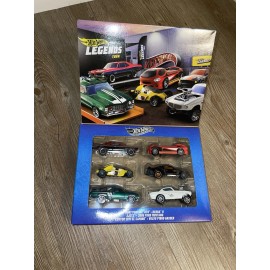 Mattel Hot Wheels Silver Series LEGENDS TOUR Multi 6 Car Set Ford Volvo 2JETZ