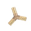 Partuto 10mm 3/8" ID Brass Barb Splicer Fitting Y-Shaped 3