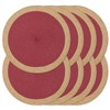 Noctiflorous Round Braided Placemats Set of 8 Table Mats 15
