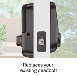 Yale Assure Lock Deadbolt, Oil Rubbed Bronze Digital Touchscreen Non-Connected Keypad with Backup Key for Front or Back Entry Door, ‎YRD226-NR-0BP