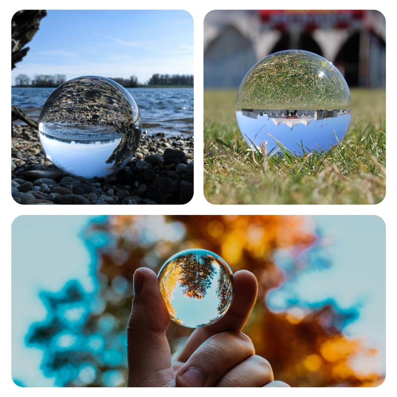 Juggle Dream 85mm Clear Acrylic Contact Juggling Ball - Transparent