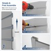 Neoaider Slatwall Panel 4 FT x 4 FT, Interlocking Slat