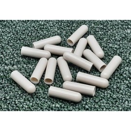 TERF® High Quality Light Grey Plastic Protective Cap Cover 5.0mm X 25mm Drill Point Screw Thread Rod End Protective Cap Cover Inner Diameter (ID) 5.0mm and Length 25mm - Pack of 10
