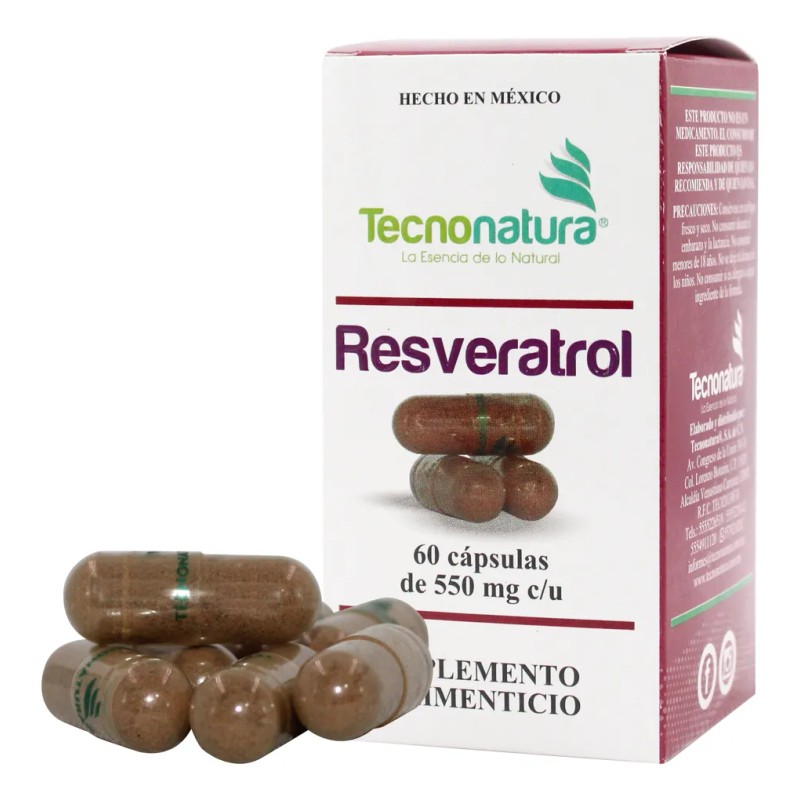 Nad Resveratrol 60 Cpsulas Kit Tecnonatura Antioxidante Sin Sabor