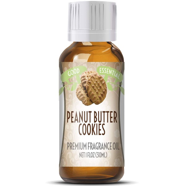 Peanut Butter Cookies Scented Oil by Good Essential (Huge 1oz Bottle - Premium Grade Fragrance Oil) - Perfect for Aromatherapy, Soaps, Candles, Slime, Lotions, and More!