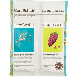 Length Retention/Strength Dual Treatment, Rice Water Sealing Oil Treatment & Anti-Breakage Mask, 4.8 Oz Packette