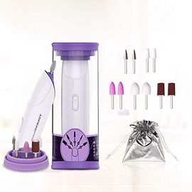 TOUCHBeauty Juego de limas de uñas eléctricas inalámbricas para manicura y pedicura, 5 en 1, pulidor, moldeador, brillo, ideal para regalo