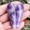 Ladeukoi Natural Stone Guardian Angel Statue, Hand Carved Healing Crystal