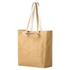 LEKOCH Large Washable Reusable Kraft Paper Tote Bag Carry Bag