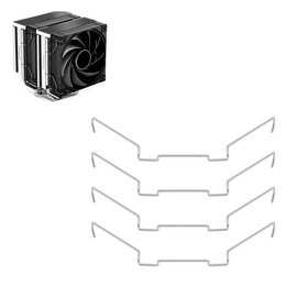 Cooling Body Fan Buckle, 4 Pieces CPU Cooler Fan Cable Clip, Cooling Fan Clip, Stainless Steel Computer CPU Fan Clips, Fan Buckle, 9 cm and 9 cm Long Wire Clasps, for Computer Accessories