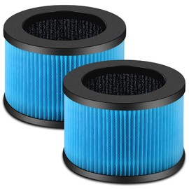 Dssuta 2 Pack MK01 MK06 Air Filter Replacement Compatible with Aroeve MK01 MK06, ToLife TZ-K1 and Kloudi DH-JH01 Ture HEPA Filter, Standard Version, Blue