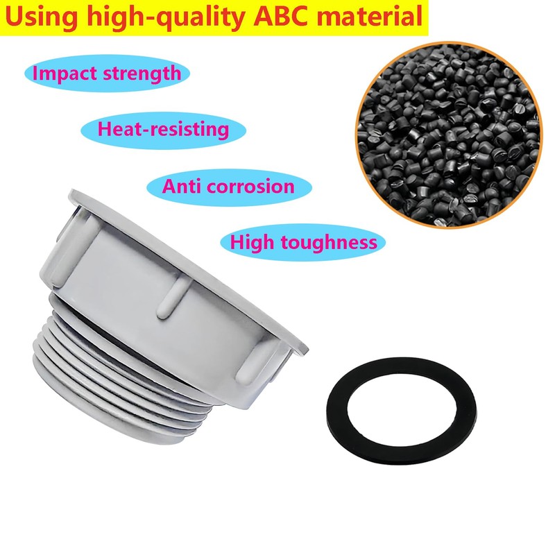 Qrity Kitchen Sink Drain Pipe Joint Thread Hose Connector 60