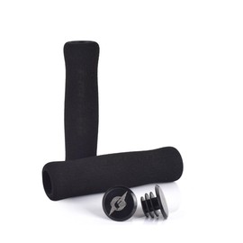 HOUSON Soft Bicycle Handlebar Grips, Bicycle Grips Handlebar Grip with Handlebar Plugs for Mountain Bike