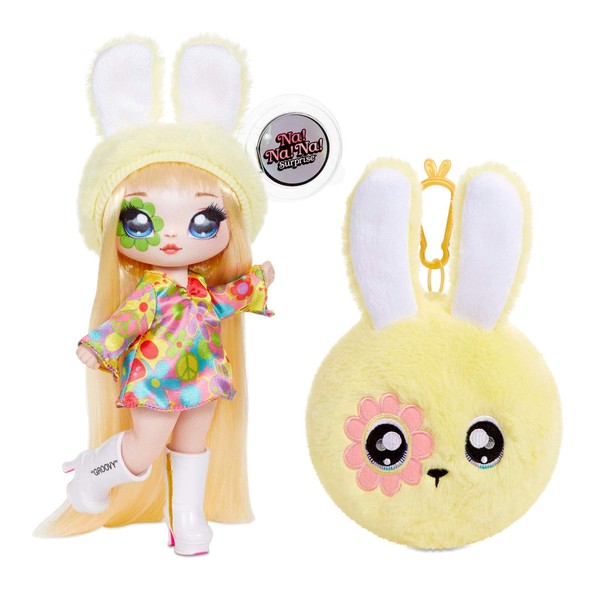Na Na Na Surprise 2-in-1 Fashion Doll and Plush Purse - Collectable - Series 4 - Bebe Groovy