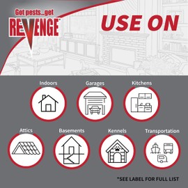 Revenge Total Release Flea Fogger, Pack of 3 6 oz Ready-to-Use Cans, Long Lasting Formula Kills Fleas and More