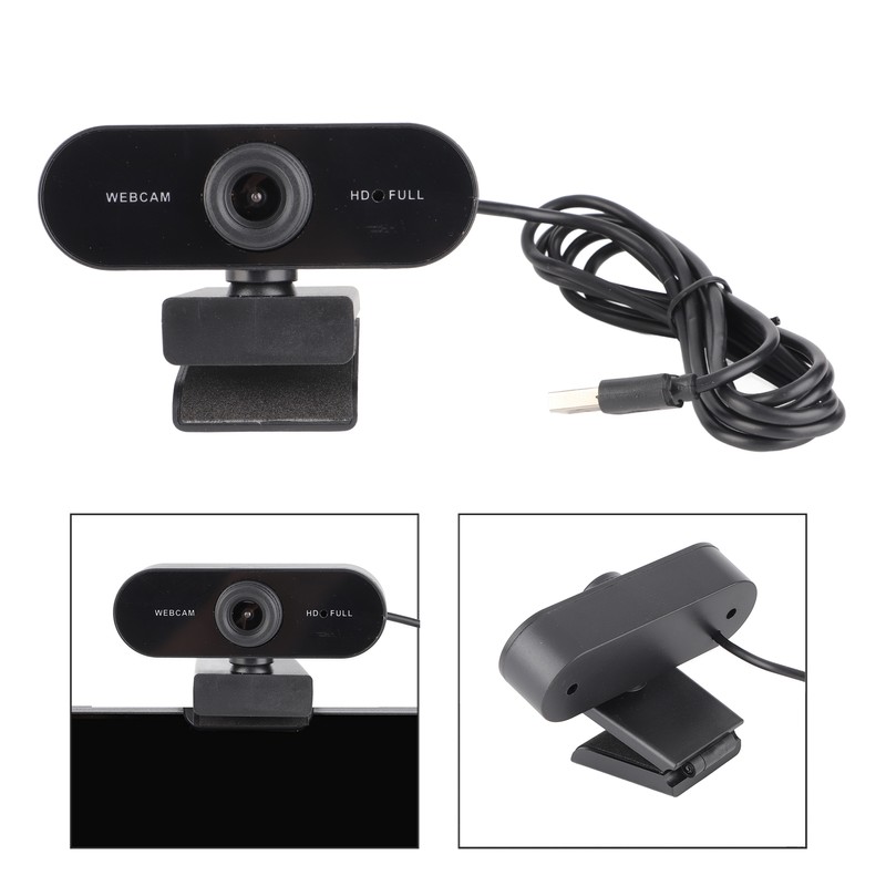 Webcam USB Camera Builtin Microphone Computer Accessory for Live Broadcast