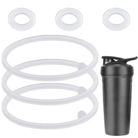 6pcs Lid Gasket Replacement for Blender Bottle Strada Flip Shaker Cup Water Bottle Accessories Parts, 2 Sizes Silicone Seal Ring for Blenderbottle Strada Flip Shaker 24 oz 28 oz