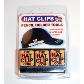 HAT CLIPS PENCIL HOLDER CLIPS for hat cap visor carpenter golfer trucker coach craftsman