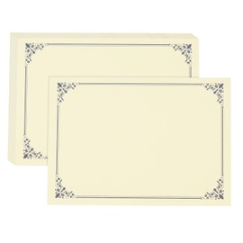 PATIKIL 11.7"x8.3" Certificate Paper, 100 Sheets Blank Award Certificates Paper for Laser Inkjet Printer Graduation Diploma Achievement Document Cardstock, Blue