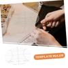 DOITOOL Acrylic Patchwork Ruler DIY Quilting Template for Sewing Measurement