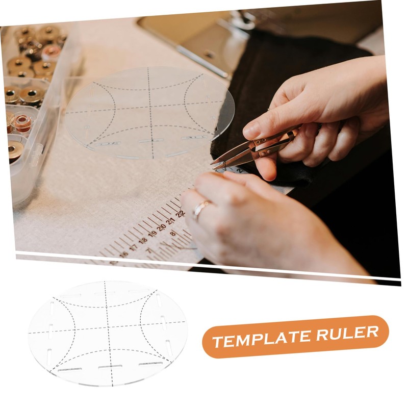 DOITOOL Acrylic Patchwork Ruler DIY Quilting Template for Sewing Measurement