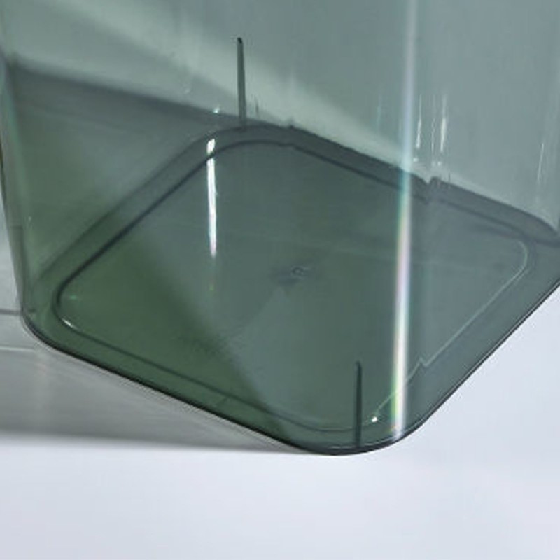 Open Waste Basket Acrylic Transparent Large Capacity Multifunctional Garbage Container