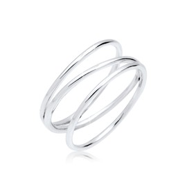 Elli 0602652414 Women's Ring 925 Sterling Silver 58 silver