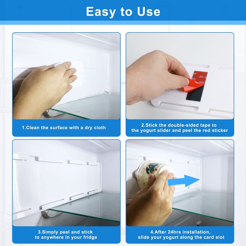 Yogurt Organizer for Fridge, Yogurt Holder for Refrigerator Greek and