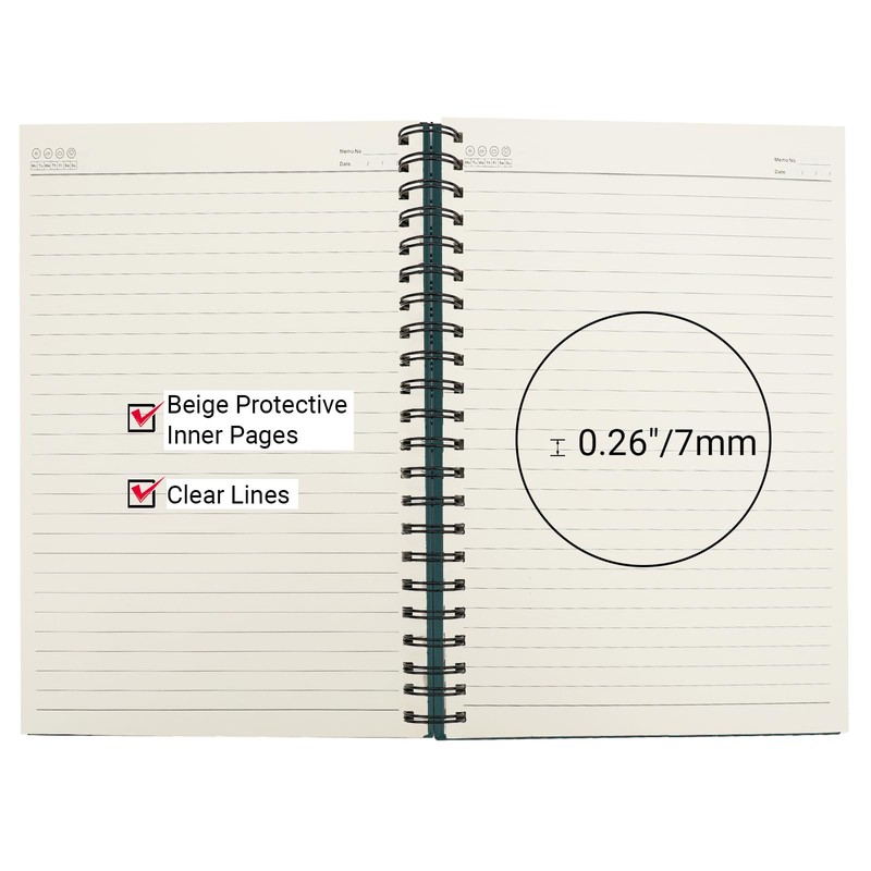 Yarotm Notebook A4 Lined - Spiral Notebook Diary 21 x
