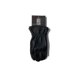 Towa Corporation EXTRA GUARD Lantern EG-024 Large Size Cow Leather Gloves Fits Your Hand The More You Use From Professional Sites to Camping, Black
