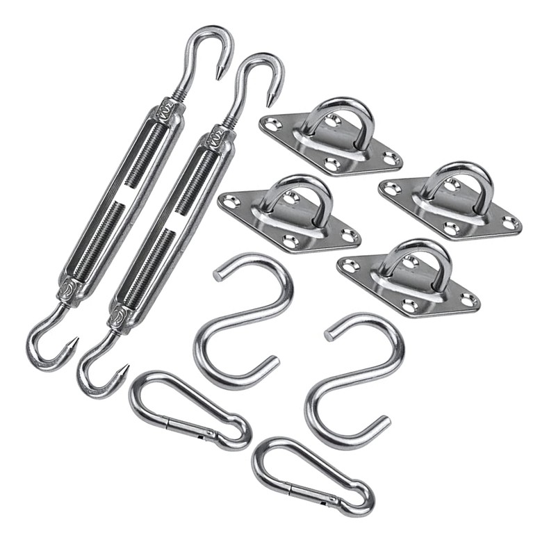 Shade Sail Hardware Kit 304 Stainless Steel S Hook M6