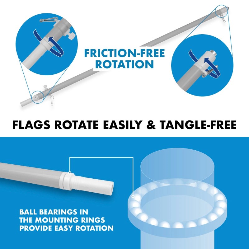G128 NEW G128 United Kingdom Flag & Flagpole Set, 6FT