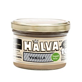 Halva Kingdom Open Sesame Sugar Free Halva Vegan Dessert | Healthy Ingredients, Gluten Free, Kosher Certified Jar (VANILLA SUGAR FREE)