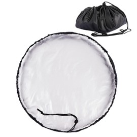 YERGOFE Wetsuit Changing Mat - 55x55cm | 210D Lightweight Sandproof Beach Bag with Storage Pockets | Drawstring Tote for Surfing, Camping & Family Beach Days