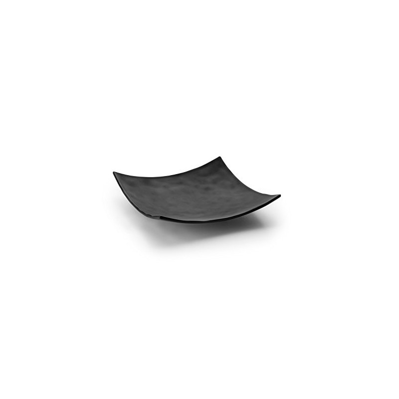 Lacor Square Melamine Tray, Black, 25 x 25 x 5