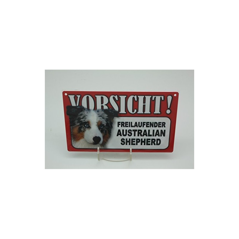 Australian Shepherd - Animal Warning Sign - Caution Animal Warning