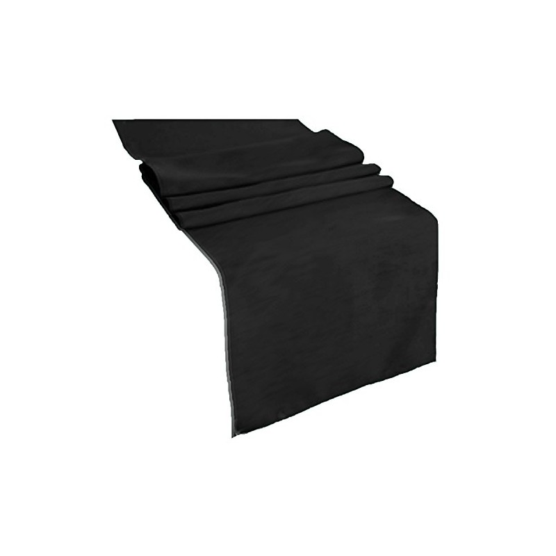KS Linens Polyester Table Runner 14"x72" (Black)