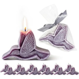 12 Velas en Forma de Colibrí Aromáticas Gardenia Lavanda Recuerdos para Aniversario Luctuoso Velas para Novenarios Velitas para Eventos Religiosos