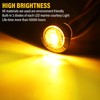 ALFU 20pcs 3/4" Round LED Trailer Side Marker Clearance Lights